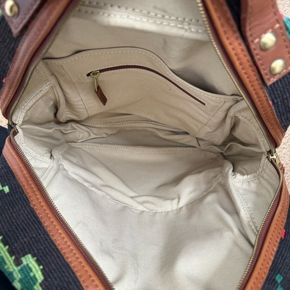 Res Ipsa Moroccan embroidered multicolor Kilim backpack - Picture 10 of 10